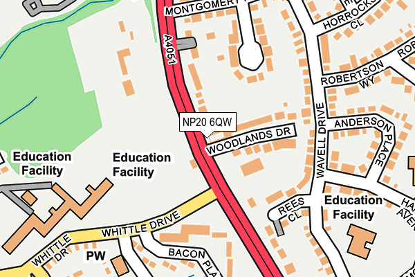 NP20 6QW map - OS OpenMap – Local (Ordnance Survey) NP20 6QW map - OS OpenMap – Local (Ordnance Survey)