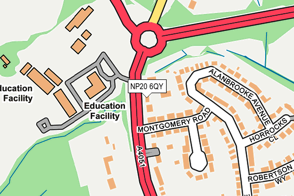 NP20 6QY map - OS OpenMap – Local (Ordnance Survey) NP20 6QY map - OS OpenMap – Local (Ordnance Survey)