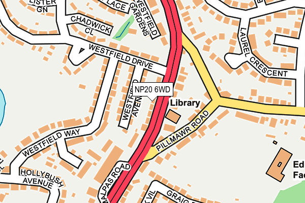 NP20 6WD map - OS OpenMap – Local (Ordnance Survey) NP20 6WD map - OS OpenMap – Local (Ordnance Survey)