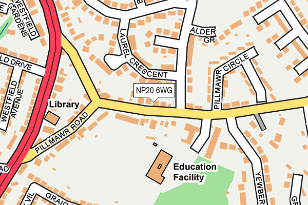 NP20 6WG map - OS OpenMap – Local (Ordnance Survey) NP20 6WG map - OS OpenMap – Local (Ordnance Survey)