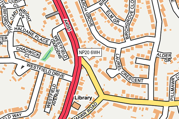 NP20 6WH map - OS OpenMap – Local (Ordnance Survey) NP20 6WH map - OS OpenMap – Local (Ordnance Survey)