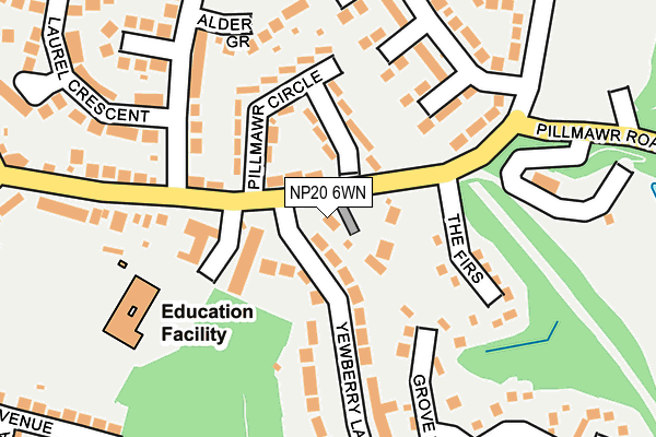 NP20 6WN map - OS OpenMap – Local (Ordnance Survey) NP20 6WN map - OS OpenMap – Local (Ordnance Survey)