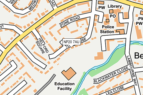 NP20 7AU map - OS OpenMap – Local (Ordnance Survey) NP20 7AU map - OS OpenMap – Local (Ordnance Survey)