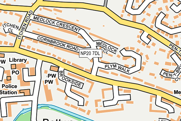 NP20 7DL map - OS OpenMap – Local (Ordnance Survey) NP20 7DL map - OS OpenMap – Local (Ordnance Survey)
