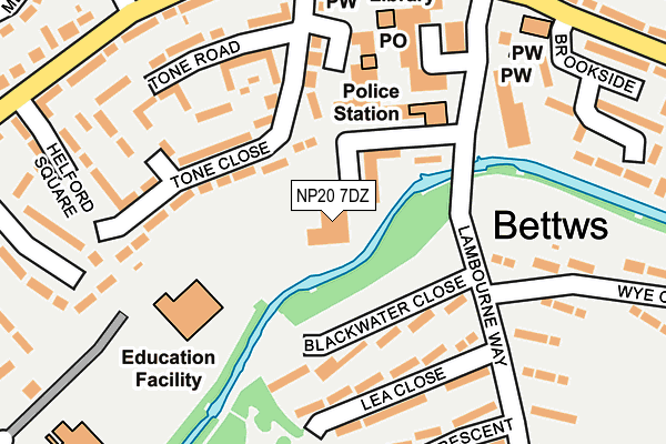 NP20 7DZ map - OS OpenMap – Local (Ordnance Survey) NP20 7DZ map - OS OpenMap – Local (Ordnance Survey)