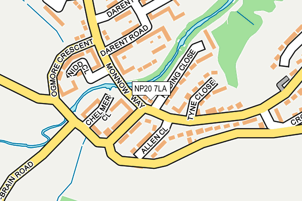 NP20 7LA map - OS OpenMap – Local (Ordnance Survey) NP20 7LA map - OS OpenMap – Local (Ordnance Survey)