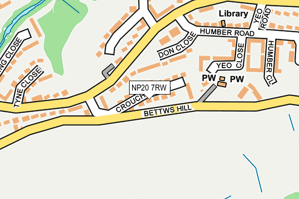 NP20 7RW map - OS OpenMap – Local (Ordnance Survey) NP20 7RW map - OS OpenMap – Local (Ordnance Survey)
