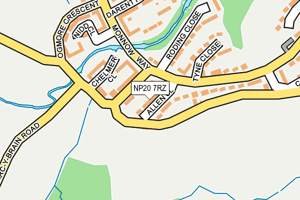 NP20 7RZ map - OS OpenMap – Local (Ordnance Survey) NP20 7RZ map - OS OpenMap – Local (Ordnance Survey)