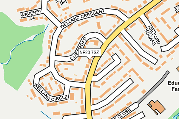 NP20 7SZ map - OS OpenMap – Local (Ordnance Survey) NP20 7SZ map - OS OpenMap – Local (Ordnance Survey)