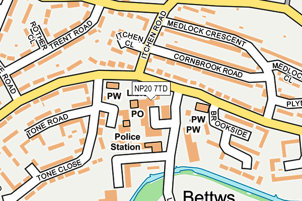 NP20 7TD map - OS OpenMap – Local (Ordnance Survey) NP20 7TD map - OS OpenMap – Local (Ordnance Survey)