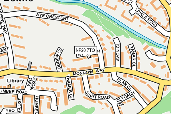 NP20 7TQ map - OS OpenMap – Local (Ordnance Survey) NP20 7TQ map - OS OpenMap – Local (Ordnance Survey)