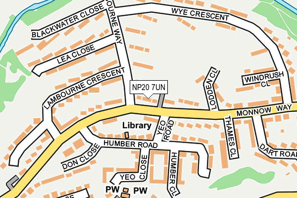 NP20 7UN map - OS OpenMap – Local (Ordnance Survey) NP20 7UN map - OS OpenMap – Local (Ordnance Survey)