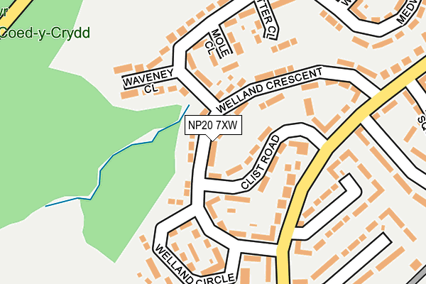 NP20 7XW map - OS OpenMap – Local (Ordnance Survey) NP20 7XW map - OS OpenMap – Local (Ordnance Survey)