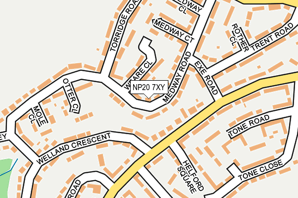 NP20 7XY map - OS OpenMap – Local (Ordnance Survey) NP20 7XY map - OS OpenMap – Local (Ordnance Survey)
