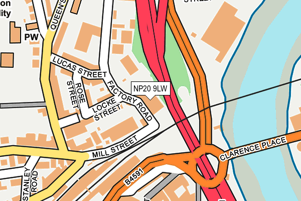 NP20 9LW map - OS OpenMap – Local (Ordnance Survey) NP20 9LW map - OS OpenMap – Local (Ordnance Survey)