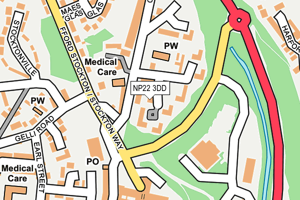 NP22 3DD map - OS OpenMap – Local (Ordnance Survey) NP22 3DD map - OS OpenMap – Local (Ordnance Survey)