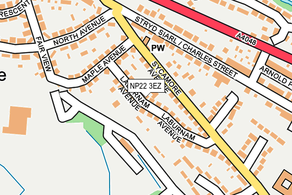 NP22 3EZ map - OS OpenMap – Local (Ordnance Survey) NP22 3EZ map - OS OpenMap – Local (Ordnance Survey)