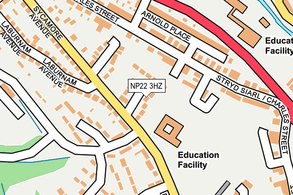 NP22 3HZ map - OS OpenMap – Local (Ordnance Survey) NP22 3HZ map - OS OpenMap – Local (Ordnance Survey)
