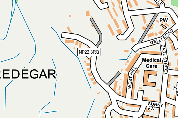 NP22 3RQ map - OS OpenMap – Local (Ordnance Survey) NP22 3RQ map - OS OpenMap – Local (Ordnance Survey)