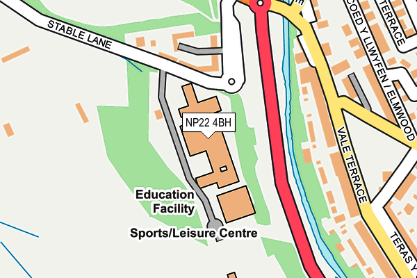 NP22 4BH map - OS OpenMap – Local (Ordnance Survey) NP22 4BH map - OS OpenMap – Local (Ordnance Survey)