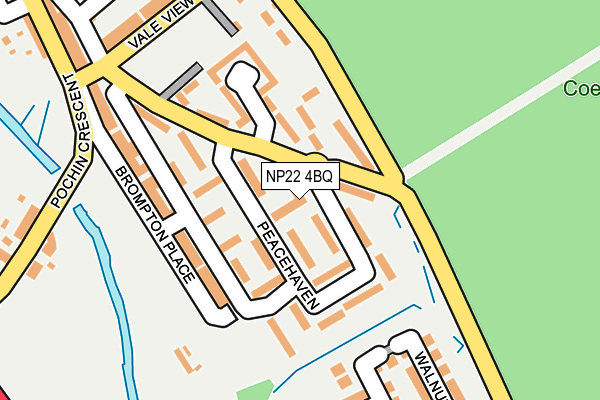NP22 4BQ map - OS OpenMap – Local (Ordnance Survey) NP22 4BQ map - OS OpenMap – Local (Ordnance Survey)