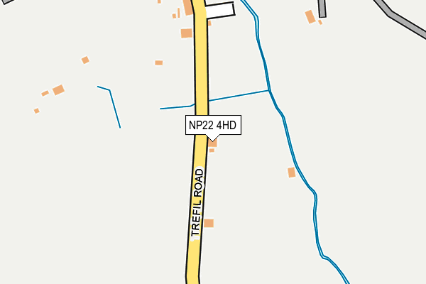 NP22 4HD map - OS OpenMap – Local (Ordnance Survey) NP22 4HD map - OS OpenMap – Local (Ordnance Survey)