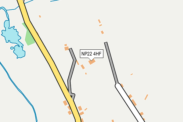 NP22 4HF map - OS OpenMap – Local (Ordnance Survey) NP22 4HF map - OS OpenMap – Local (Ordnance Survey)