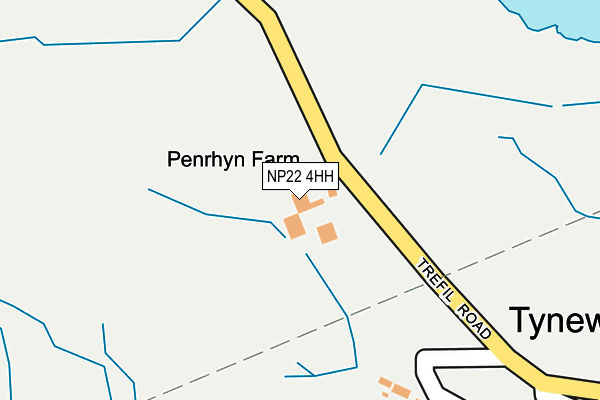 NP22 4HH map - OS OpenMap – Local (Ordnance Survey)