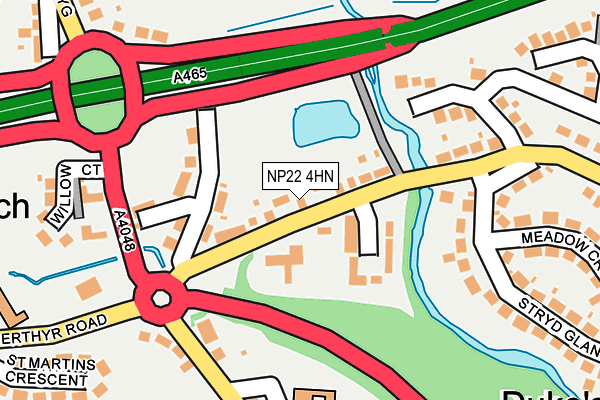 NP22 4HN map - OS OpenMap – Local (Ordnance Survey) NP22 4HN map - OS OpenMap – Local (Ordnance Survey)