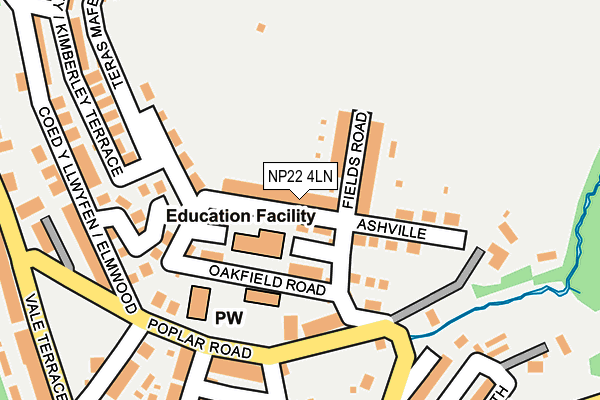 NP22 4LN map - OS OpenMap – Local (Ordnance Survey) NP22 4LN map - OS OpenMap – Local (Ordnance Survey)