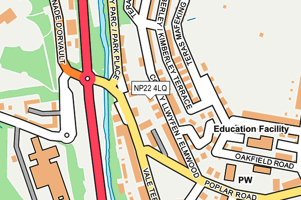NP22 4LQ map - OS OpenMap – Local (Ordnance Survey) NP22 4LQ map - OS OpenMap – Local (Ordnance Survey)