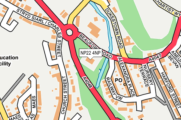 NP22 4NP map - OS OpenMap – Local (Ordnance Survey) NP22 4NP map - OS OpenMap – Local (Ordnance Survey)