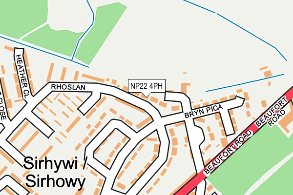 NP22 4PH map - OS OpenMap – Local (Ordnance Survey) NP22 4PH map - OS OpenMap – Local (Ordnance Survey)