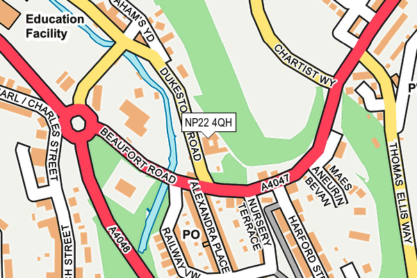 NP22 4QH map - OS OpenMap – Local (Ordnance Survey) NP22 4QH map - OS OpenMap – Local (Ordnance Survey)