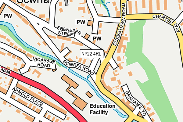 NP22 4RL map - OS OpenMap – Local (Ordnance Survey) NP22 4RL map - OS OpenMap – Local (Ordnance Survey)