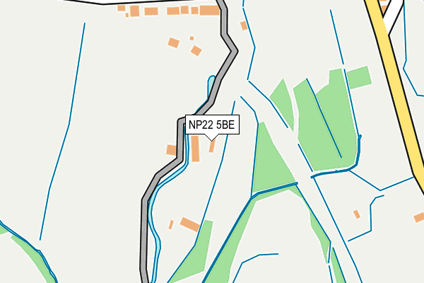 NP22 5BE map - OS OpenMap – Local (Ordnance Survey) NP22 5BE map - OS OpenMap – Local (Ordnance Survey)