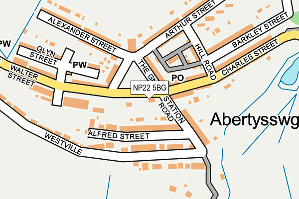 NP22 5BG map - OS OpenMap – Local (Ordnance Survey) NP22 5BG map - OS OpenMap – Local (Ordnance Survey)