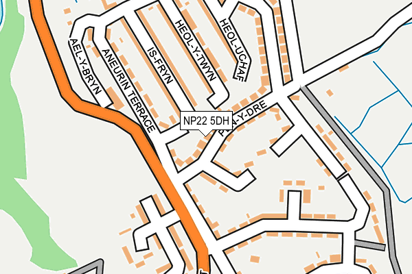 NP22 5DH map - OS OpenMap – Local (Ordnance Survey) NP22 5DH map - OS OpenMap – Local (Ordnance Survey)