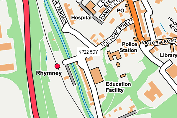 NP22 5DY map - OS OpenMap – Local (Ordnance Survey) NP22 5DY map - OS OpenMap – Local (Ordnance Survey)