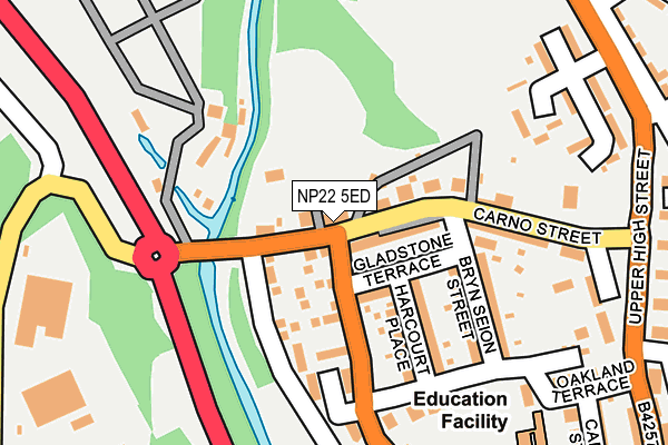 NP22 5ED map - OS OpenMap – Local (Ordnance Survey) NP22 5ED map - OS OpenMap – Local (Ordnance Survey)