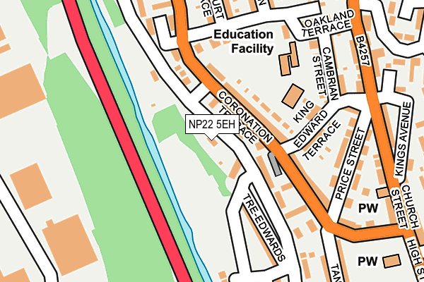 NP22 5EH map - OS OpenMap – Local (Ordnance Survey) NP22 5EH map - OS OpenMap – Local (Ordnance Survey)