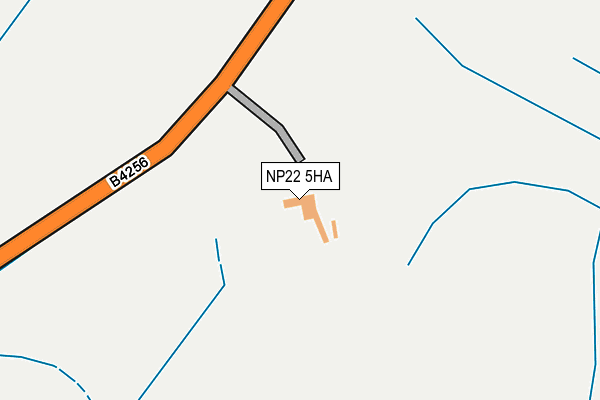 NP22 5HA map - OS OpenMap – Local (Ordnance Survey) NP22 5HA map - OS OpenMap – Local (Ordnance Survey)