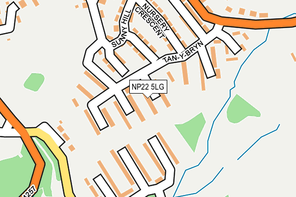 NP22 5LG map - OS OpenMap – Local (Ordnance Survey) NP22 5LG map - OS OpenMap – Local (Ordnance Survey)