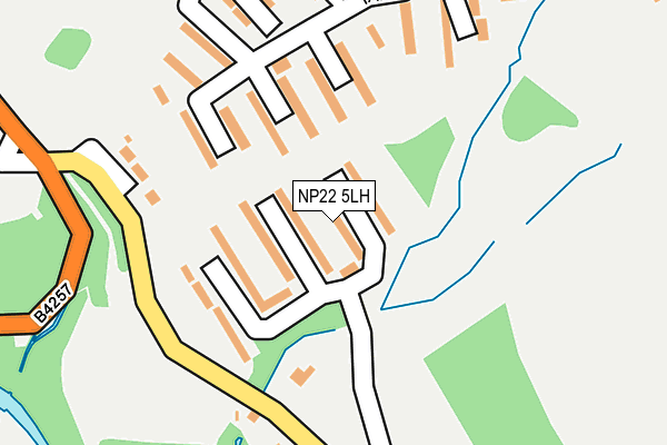 NP22 5LH map - OS OpenMap – Local (Ordnance Survey) NP22 5LH map - OS OpenMap – Local (Ordnance Survey)
