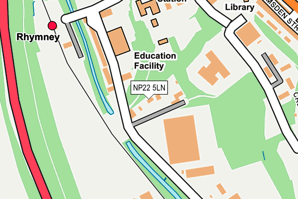 NP22 5LN map - OS OpenMap – Local (Ordnance Survey) NP22 5LN map - OS OpenMap – Local (Ordnance Survey)