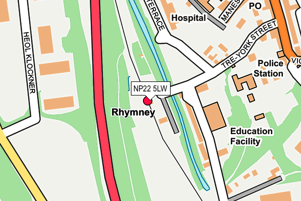 NP22 5LW map - OS OpenMap – Local (Ordnance Survey) NP22 5LW map - OS OpenMap – Local (Ordnance Survey)
