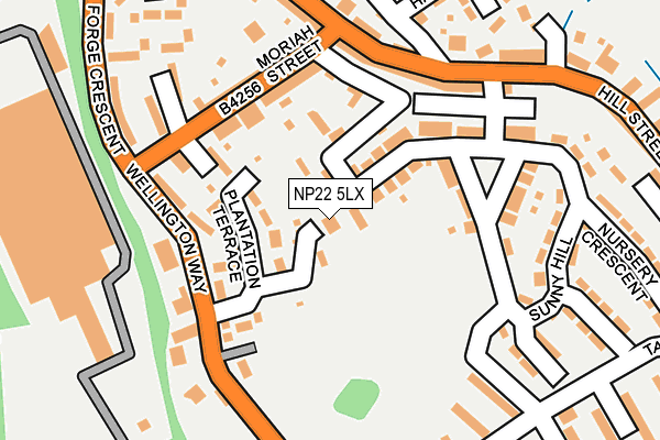 NP22 5LX map - OS OpenMap – Local (Ordnance Survey) NP22 5LX map - OS OpenMap – Local (Ordnance Survey)