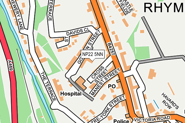 NP22 5NN map - OS OpenMap – Local (Ordnance Survey) NP22 5NN map - OS OpenMap – Local (Ordnance Survey)