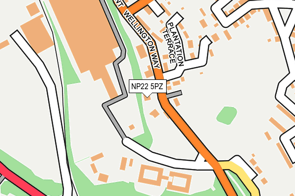 NP22 5PZ map - OS OpenMap – Local (Ordnance Survey) NP22 5PZ map - OS OpenMap – Local (Ordnance Survey)