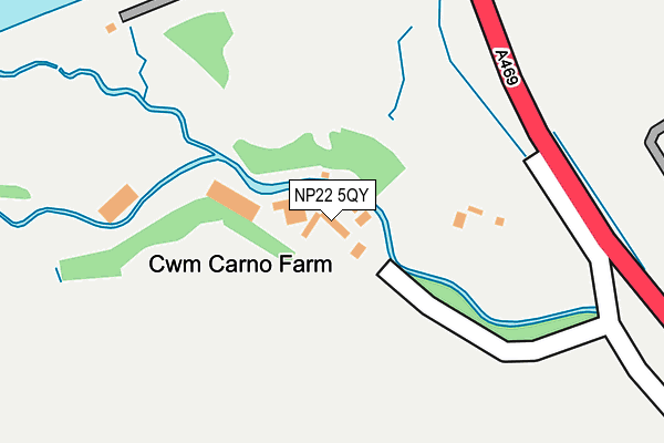 NP22 5QY map - OS OpenMap – Local (Ordnance Survey) NP22 5QY map - OS OpenMap – Local (Ordnance Survey)
